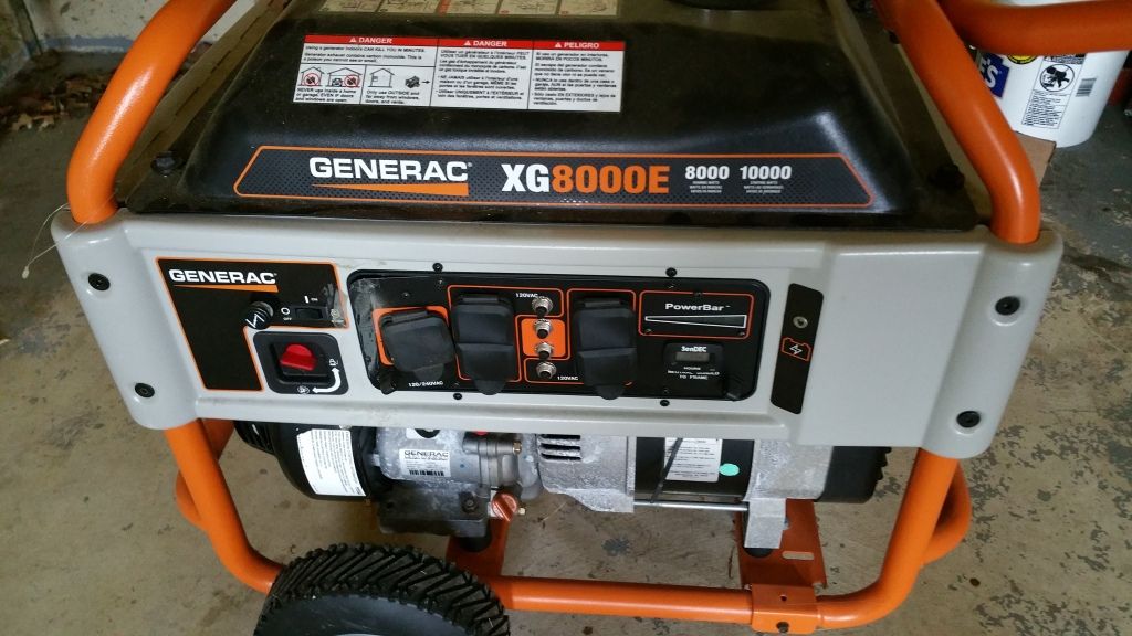 Generac Generator XG8000E and Extras Almost Brand New 950